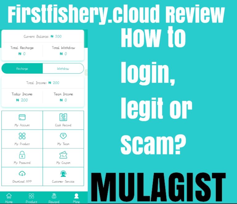 Firstfishery.cloud Review: How to login, legit or Scam?